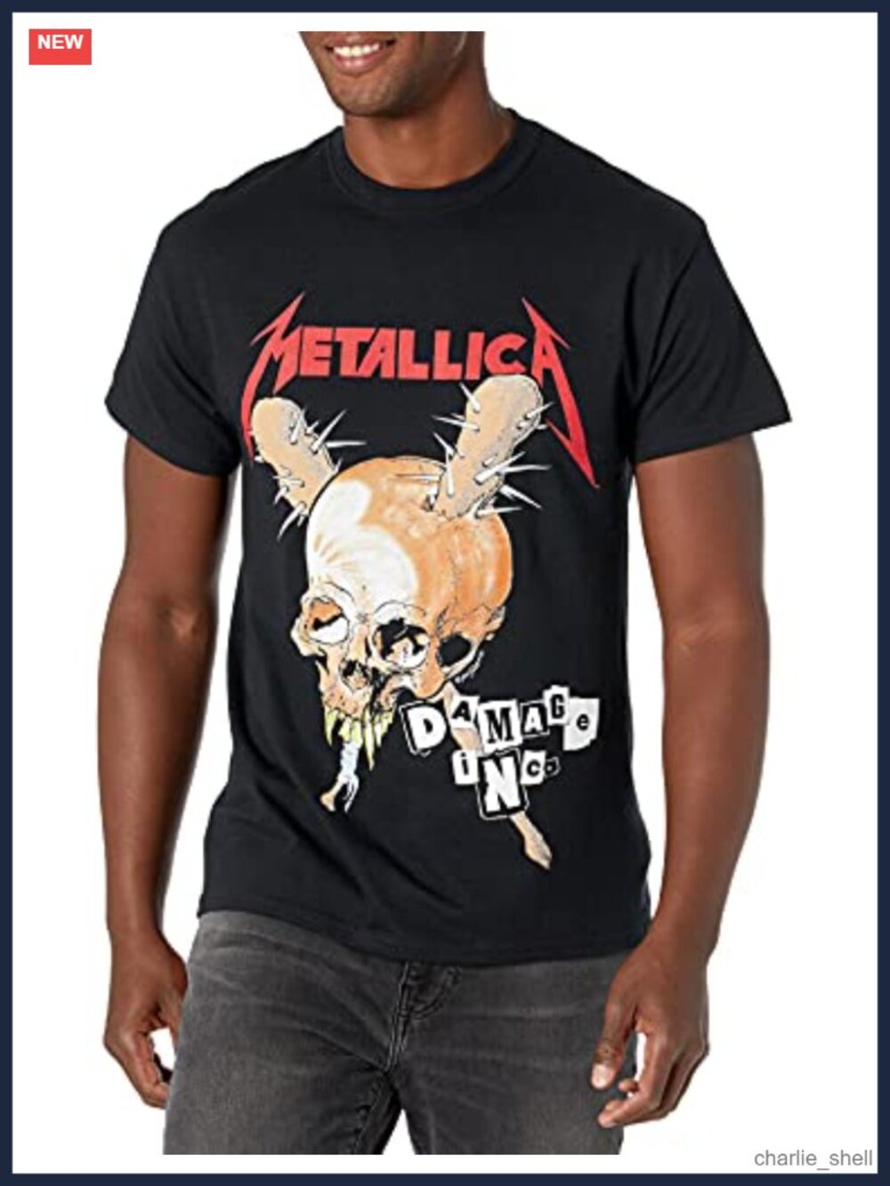 Metallica Damage Inc Tour Concert Tee Men's Cotton T-Shirt